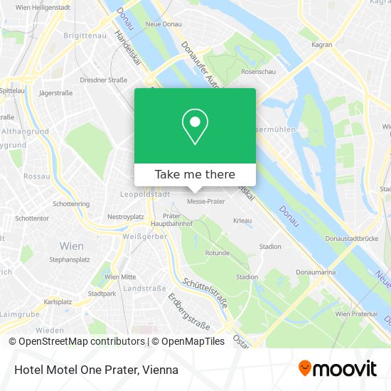 Hotel Motel One Prater map