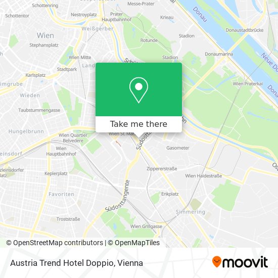 Austria Trend Hotel Doppio map