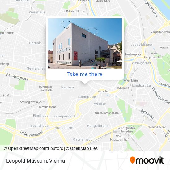 Leopold Museum map
