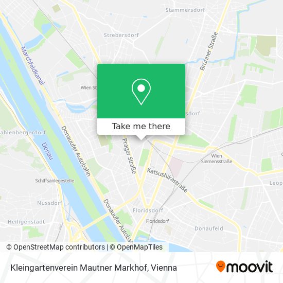 Kleingartenverein Mautner Markhof map