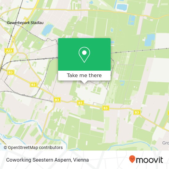 Coworking Seestern Aspern map