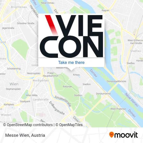 Messe Wien map
