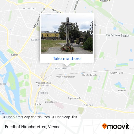 Friedhof Hirschstetten map