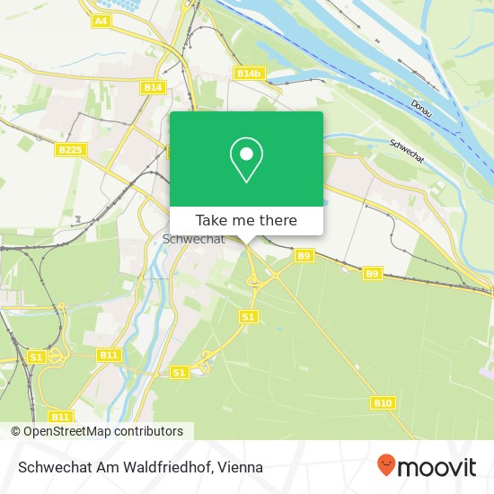 Schwechat Am Waldfriedhof map