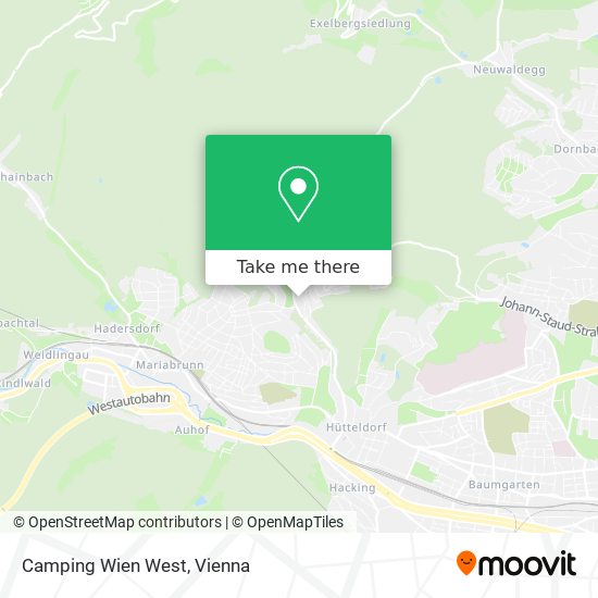 Camping Wien West map
