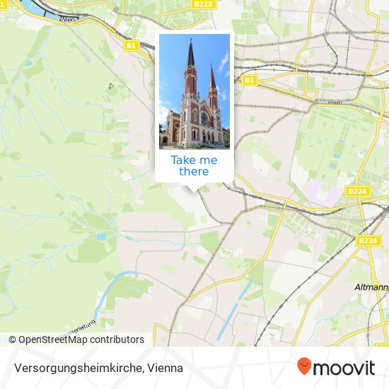 Versorgungsheimkirche map