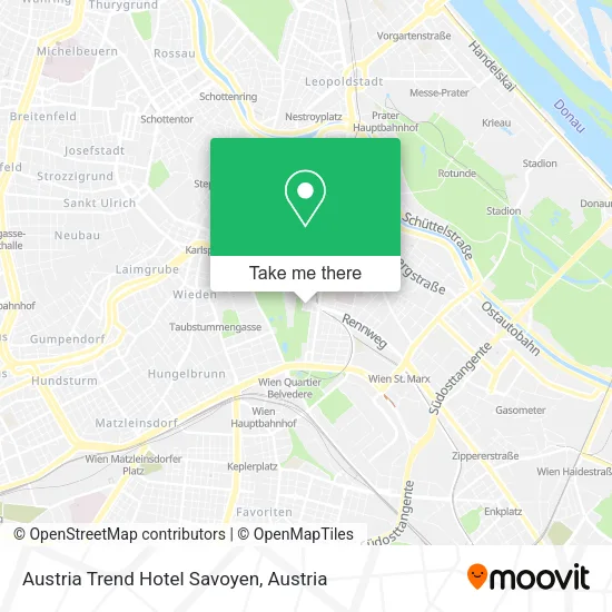 Austria Trend Hotel Savoyen map