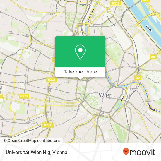 Universität Wien Nig map