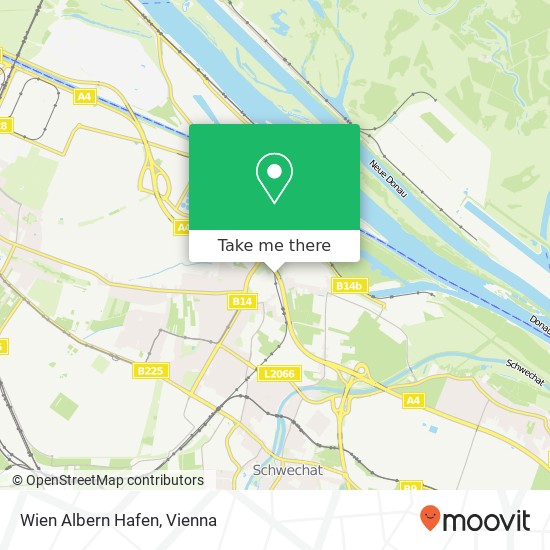 Wien Albern Hafen map