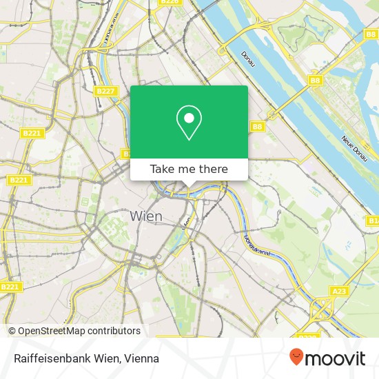 Raiffeisenbank Wien map