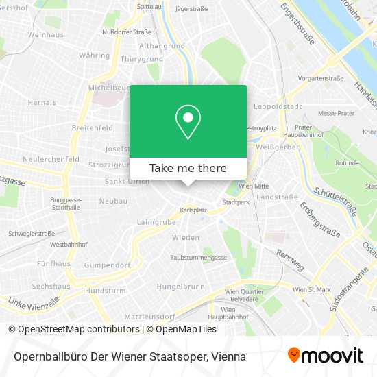 Opernballbüro Der Wiener Staatsoper map