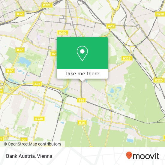 Bank Austria map