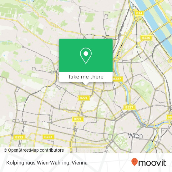 Kolpinghaus Wien-Währing map