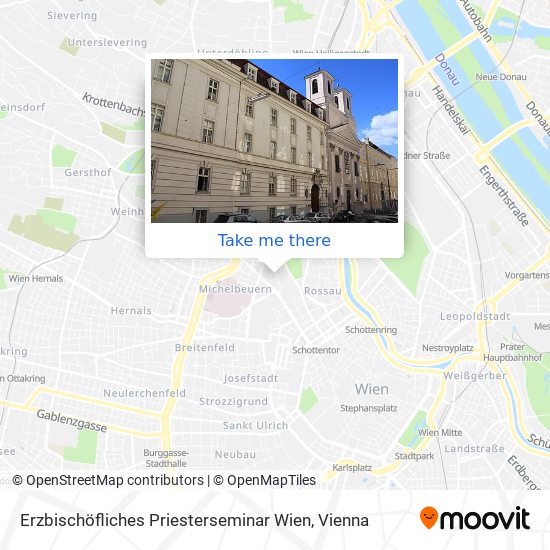 Erzbischöfliches Priesterseminar Wien map