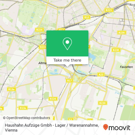 Haushahn Aufzüge Gmbh - Lager / Warenannahme map