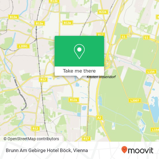Brunn Am Gebirge Hotel Böck map