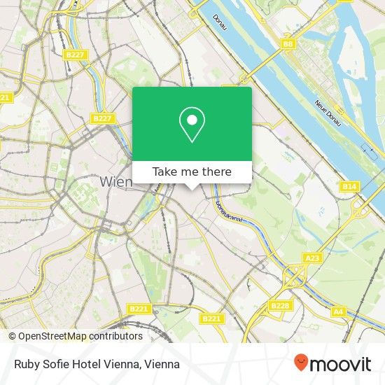 Ruby Sofie Hotel Vienna map