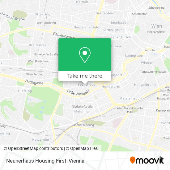 Neunerhaus Housing First map