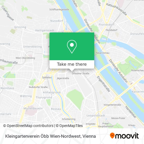 Kleingartenverein Öbb Wien-Nordwest map