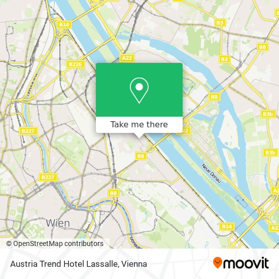 Austria Trend Hotel Lassalle map