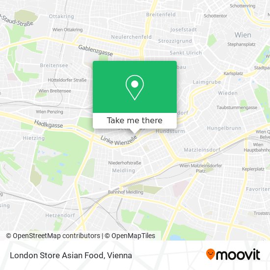 London Store Asian Food map