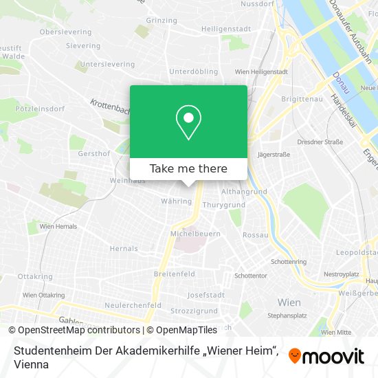 Studentenheim Der Akademikerhilfe „Wiener Heim“ map
