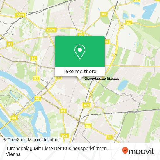 Türanschlag Mit Liste Der Businessparkfirmen map