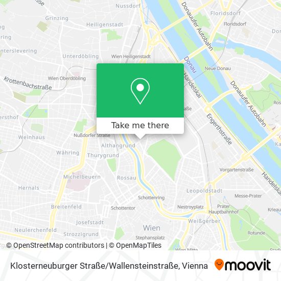 Klosterneuburger Straße / Wallensteinstraße map