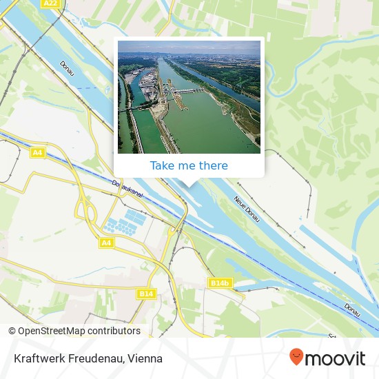 Kraftwerk Freudenau map