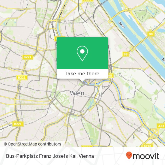 Bus-Parkplatz Franz Josefs Kai map