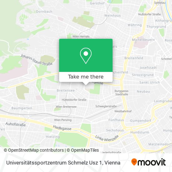 Universitätssportzentrum Schmelz Usz 1 map