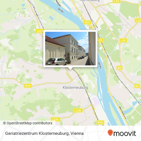Geriatriezentrum Klosterneuburg map