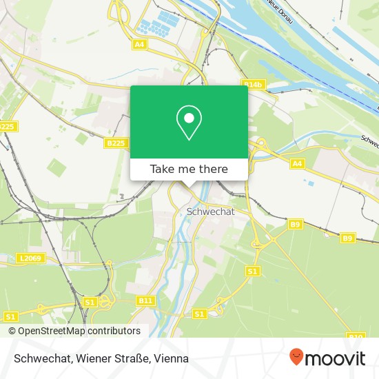 Schwechat, Wiener Straße map