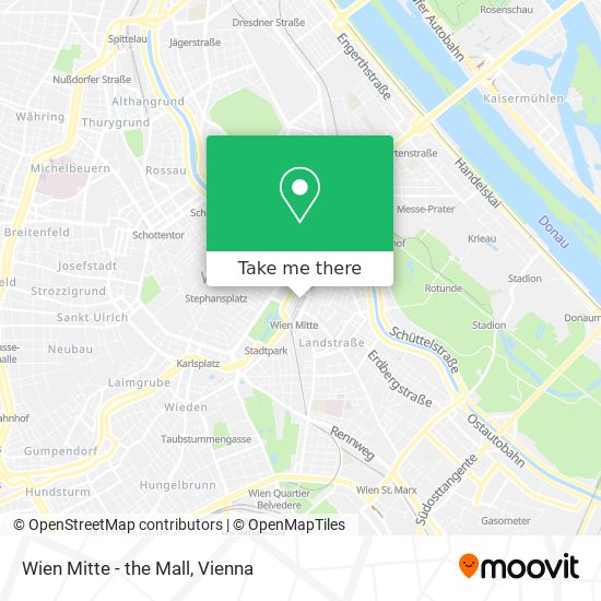 Wien Mitte - the Mall map