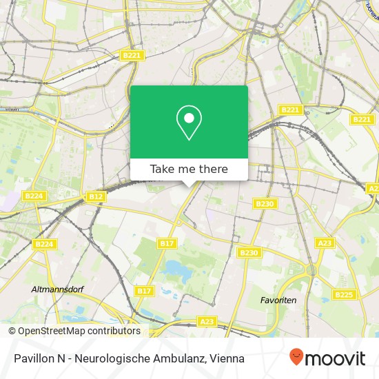 Pavillon N - Neurologische Ambulanz map