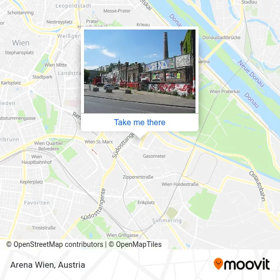 Arena Wien map