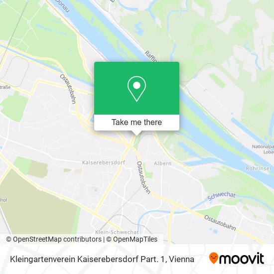 Kleingartenverein Kaiserebersdorf Part. 1 map