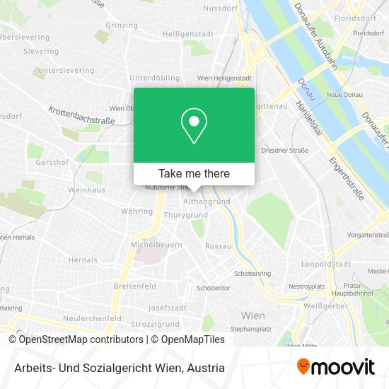 Arbeits- Und Sozialgericht Wien map