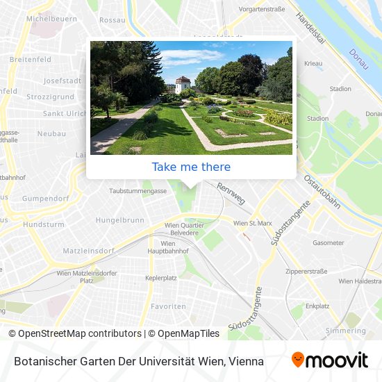 Botanischer Garten Der Universität Wien map