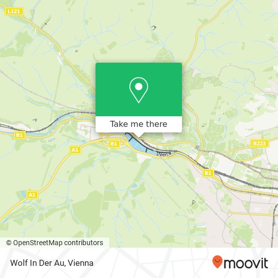 Wolf In Der Au map