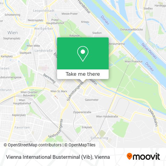 Vienna International Busterminal (Vib) map