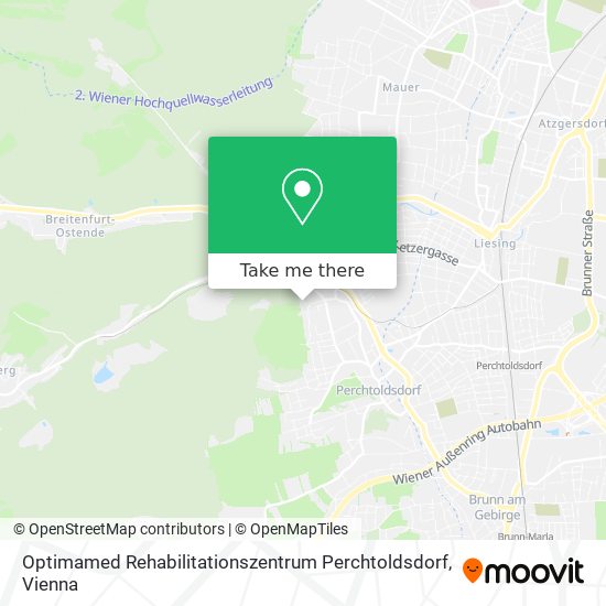 Optimamed Rehabilitationszentrum Perchtoldsdorf map