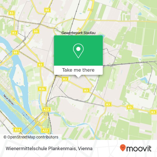 Wienermittelschule Plankenmais map
