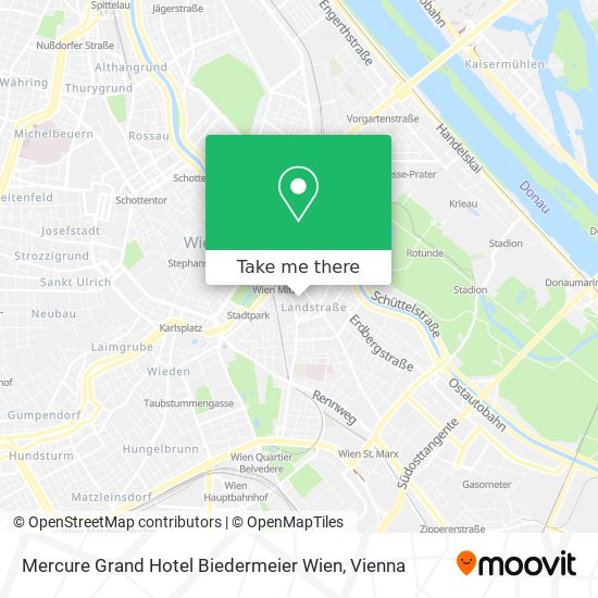 Mercure Grand Hotel Biedermeier Wien map