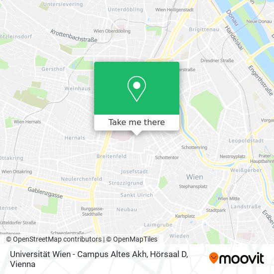 Universität Wien - Campus Altes Akh, Hörsaal D map