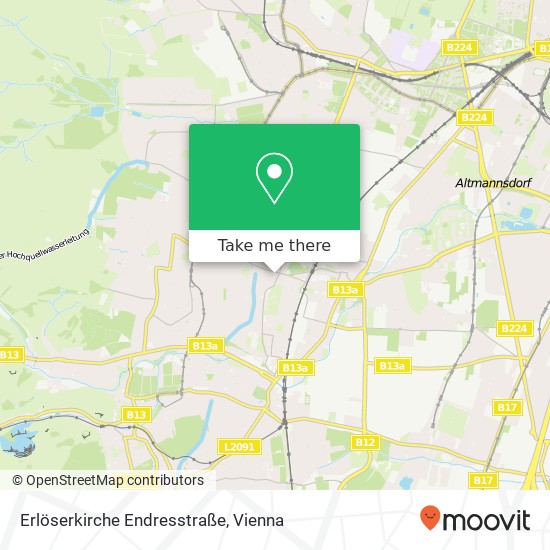 Erlöserkirche Endresstraße map