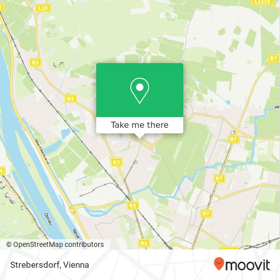 Strebersdorf map