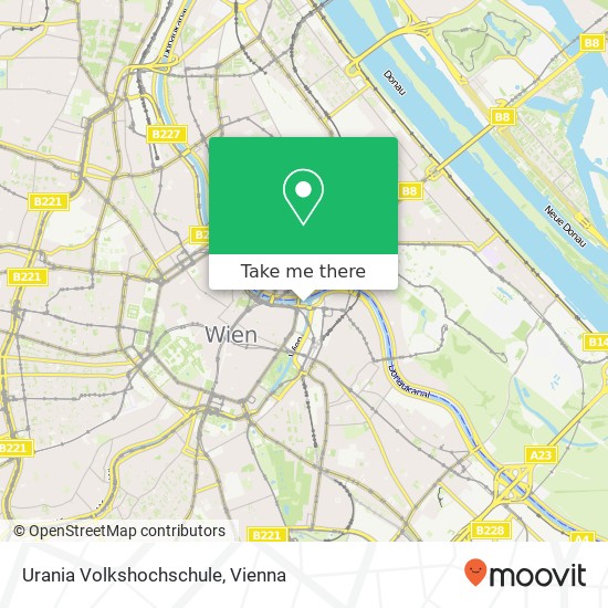 Urania Volkshochschule map