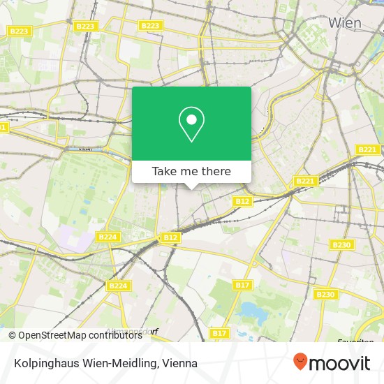 Kolpinghaus Wien-Meidling map