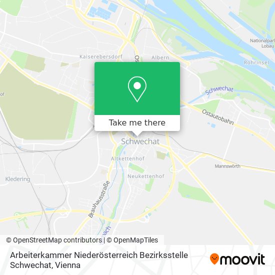 Arbeiterkammer Niederösterreich Bezirksstelle Schwechat map